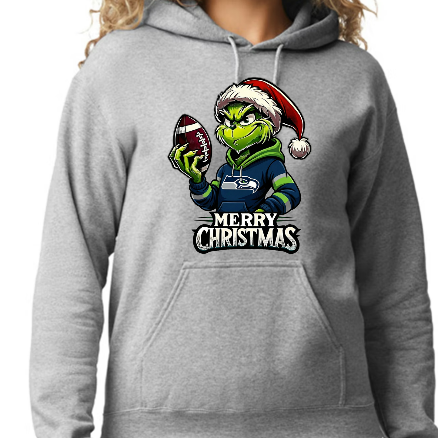Seahawks Grinch Merry Christmas-Hoodie