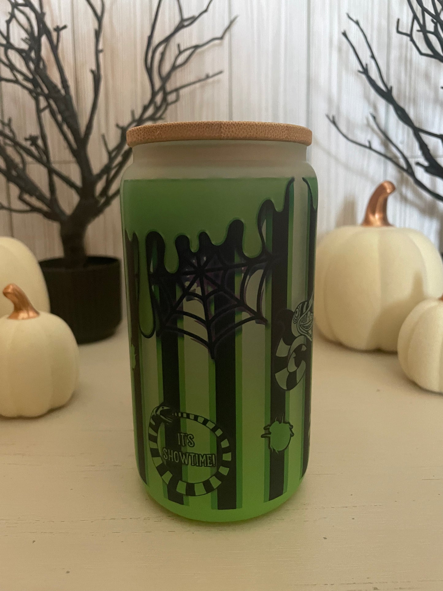 Beetle Juice Glass