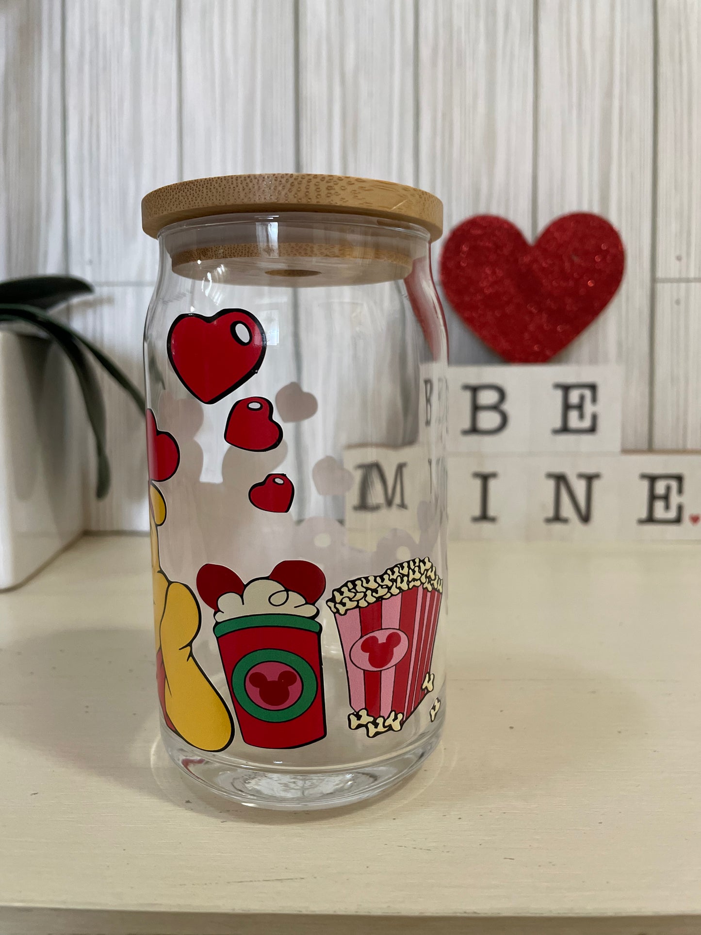 Winnie the Pooh beer can glass