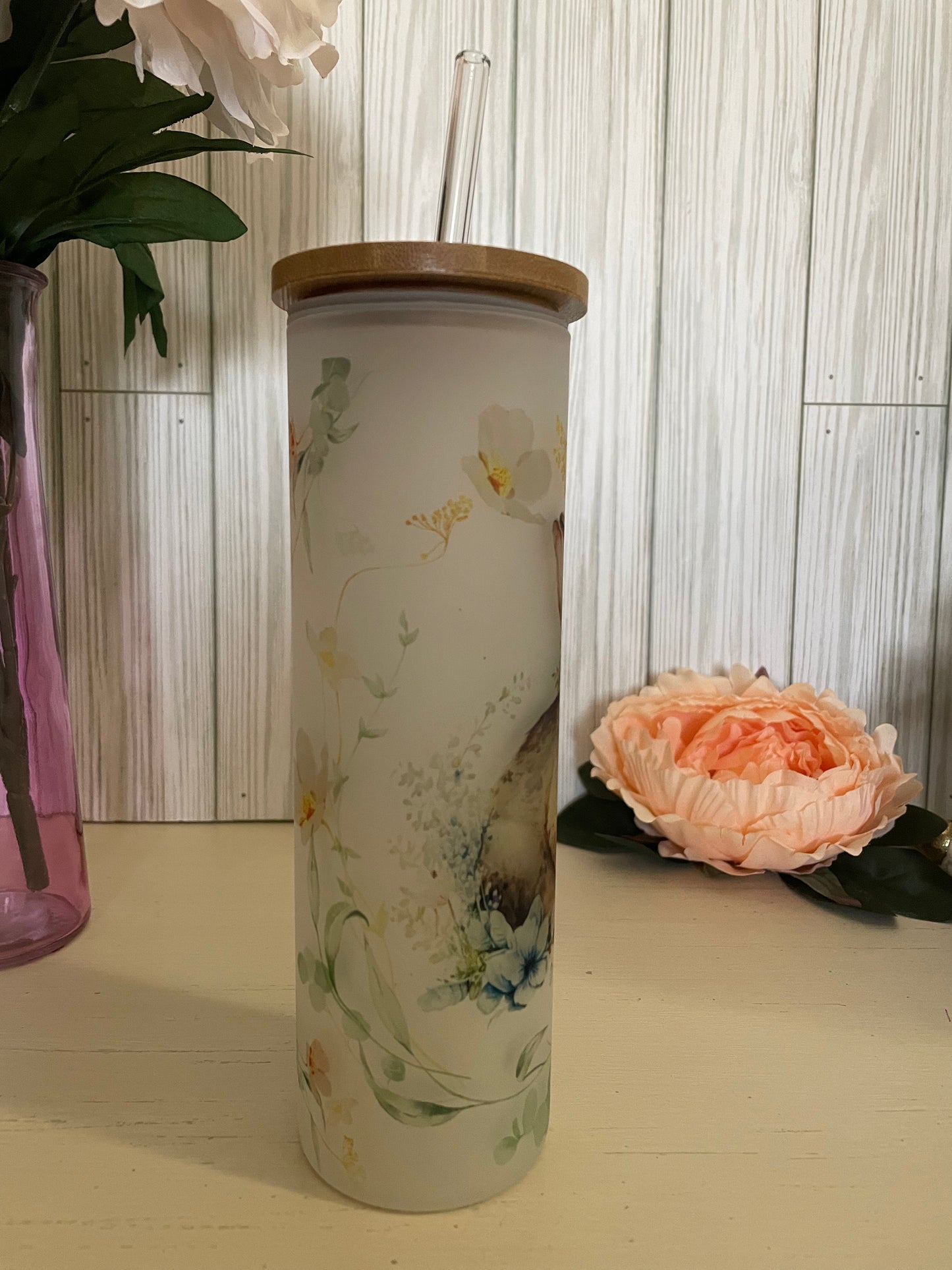 Floral BunnyTumbler
