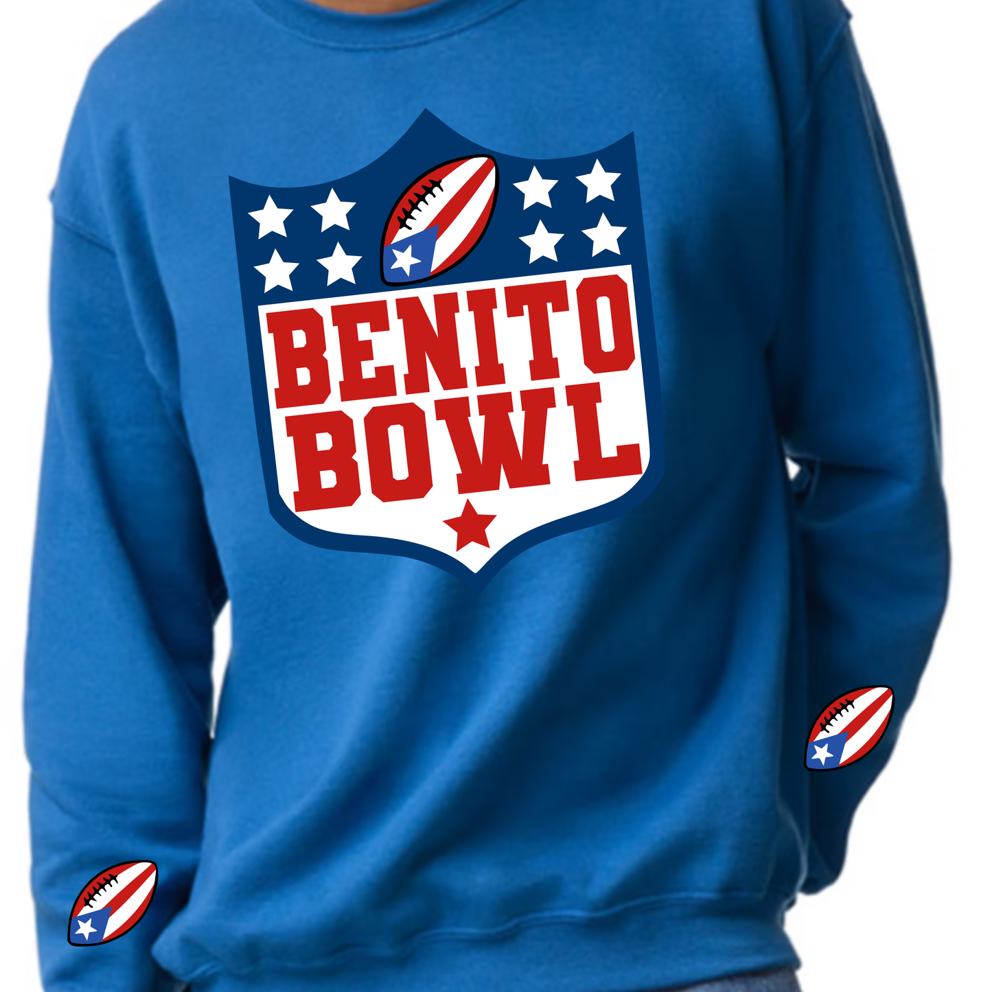 Benito Bowl Sweater-Blue