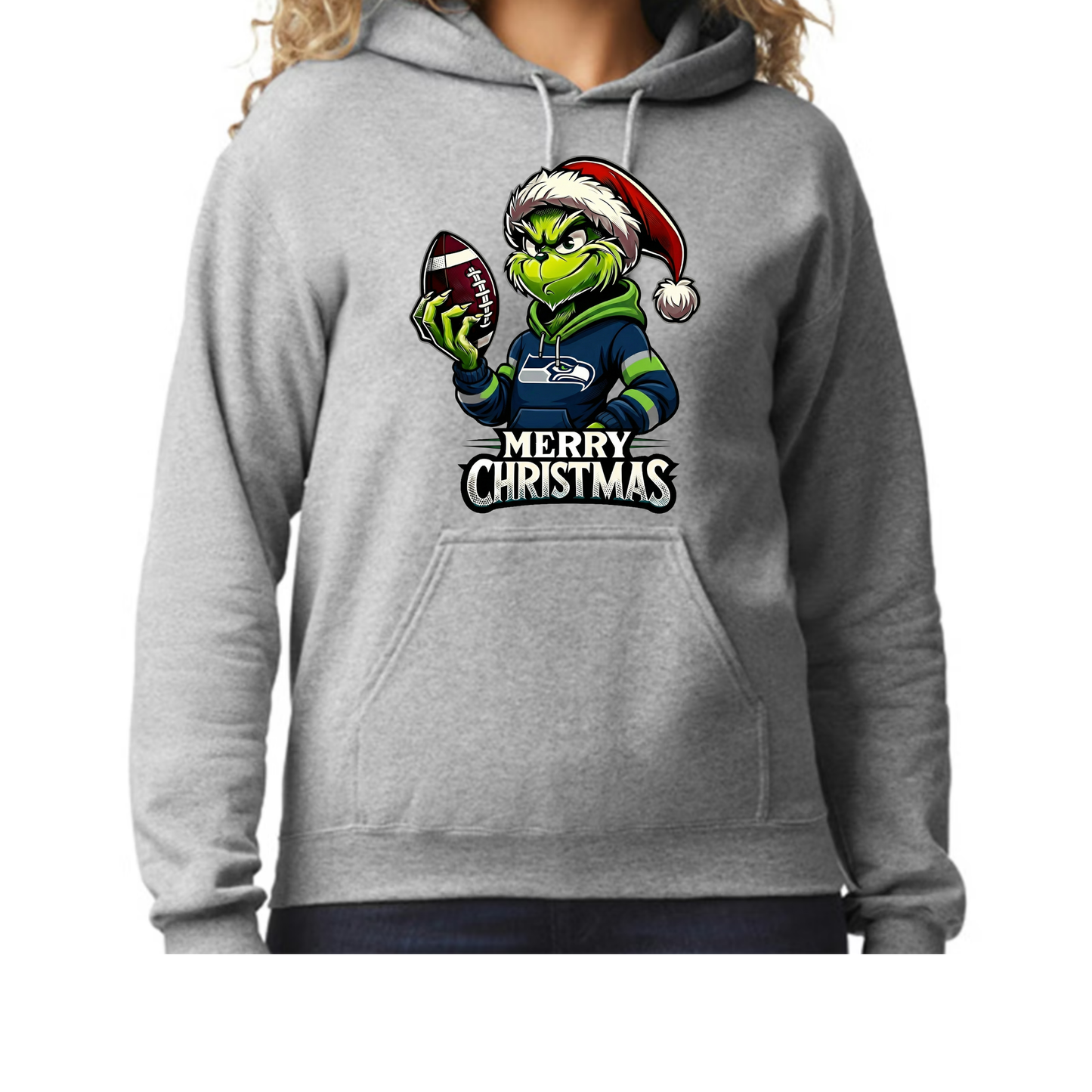 Seahawks Grinch Merry Christmas-Hoodie