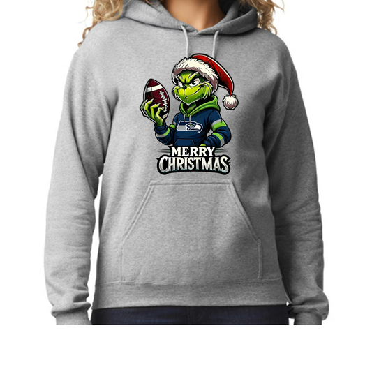 Seahawks Grinch Merry Christmas-Hoodie