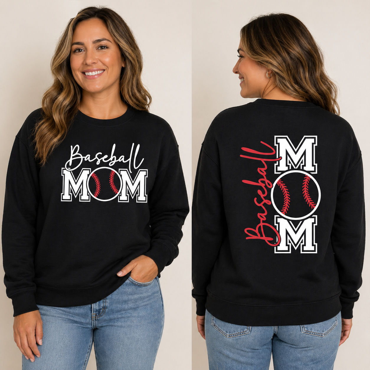 Baseball Mom Crew Neck