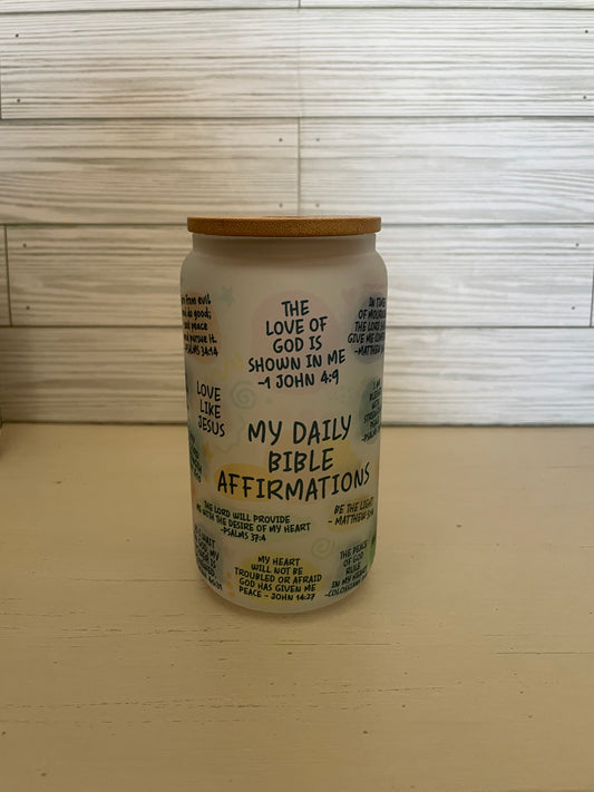 Daily Bible Frosted Glass