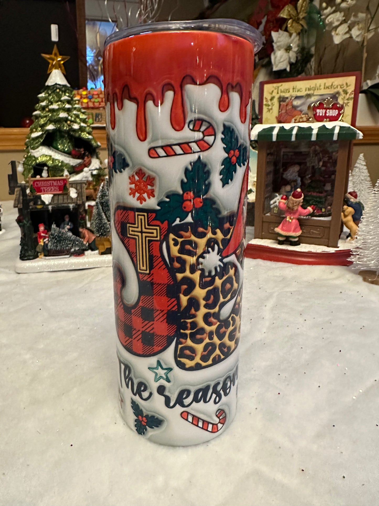 Jesús Christmas Tumbler
