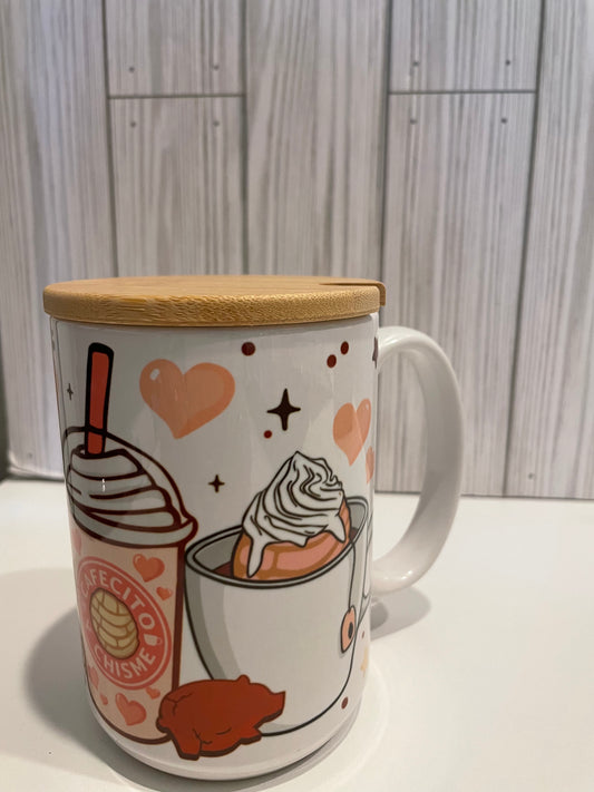 Pink Cafecito y Chisme Cup